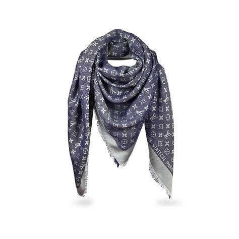 louis vuitton scarf light blue|Louis Vuitton purse scarf women's.